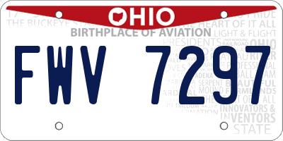 OH license plate FWV7297