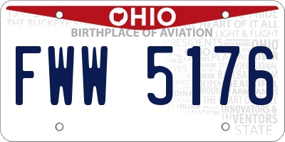 OH license plate FWW5176