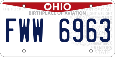 OH license plate FWW6963