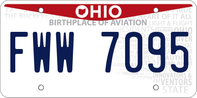 OH license plate FWW7095
