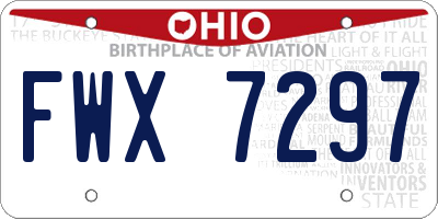 OH license plate FWX7297