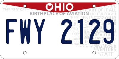 OH license plate FWY2129