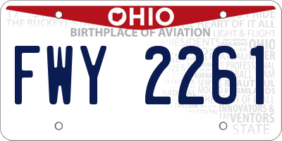 OH license plate FWY2261