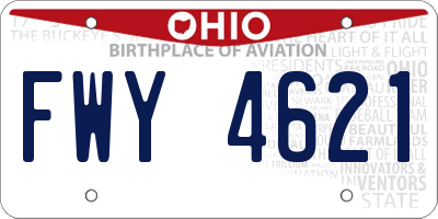 OH license plate FWY4621
