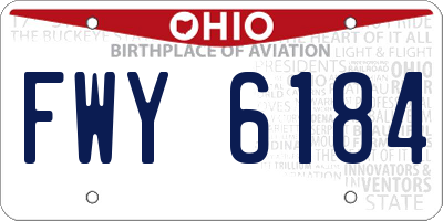 OH license plate FWY6184