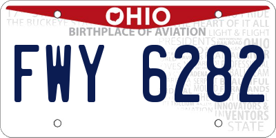 OH license plate FWY6282