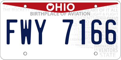OH license plate FWY7166