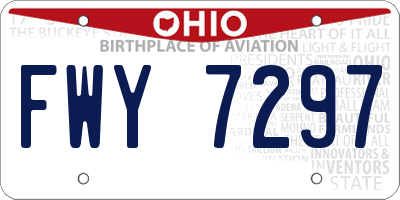 OH license plate FWY7297