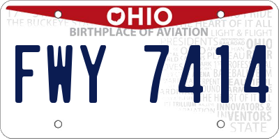 OH license plate FWY7414