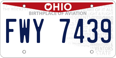 OH license plate FWY7439