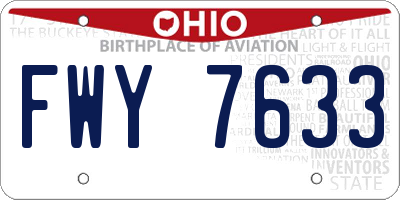 OH license plate FWY7633