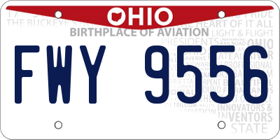 OH license plate FWY9556