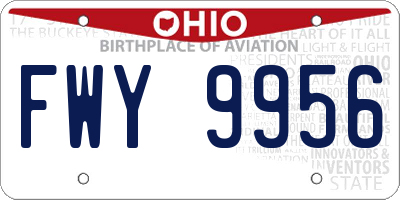 OH license plate FWY9956