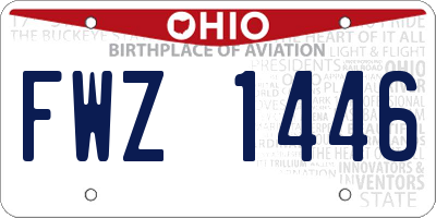 OH license plate FWZ1446