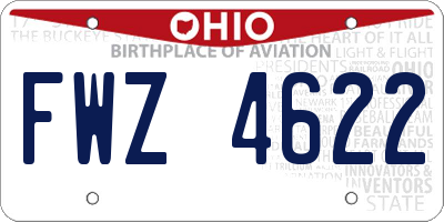OH license plate FWZ4622