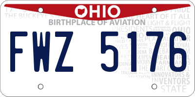 OH license plate FWZ5176