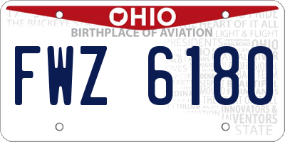 OH license plate FWZ6180