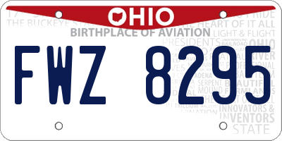 OH license plate FWZ8295