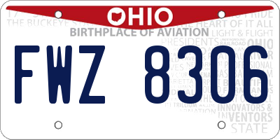 OH license plate FWZ8306