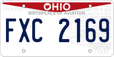 OH license plate FXC2169