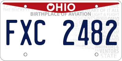 OH license plate FXC2482