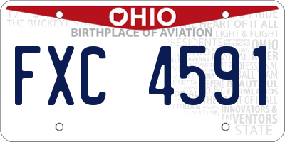 OH license plate FXC4591
