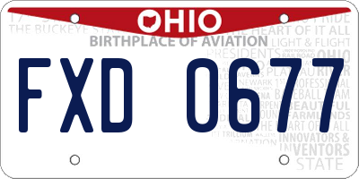 OH license plate FXD0677