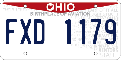 OH license plate FXD1179