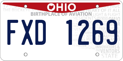 OH license plate FXD1269