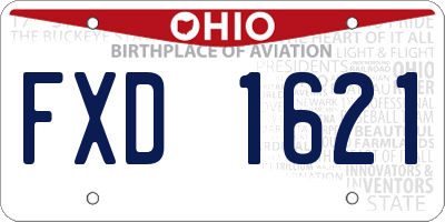 OH license plate FXD1621