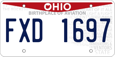 OH license plate FXD1697