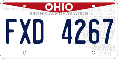 OH license plate FXD4267