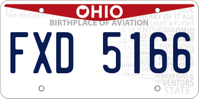 OH license plate FXD5166