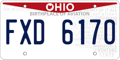 OH license plate FXD6170