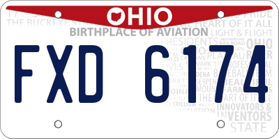 OH license plate FXD6174