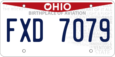OH license plate FXD7079