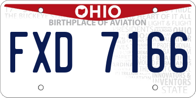 OH license plate FXD7166