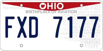 OH license plate FXD7177