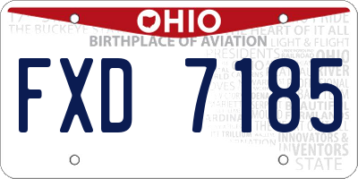 OH license plate FXD7185