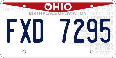 OH license plate FXD7295