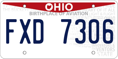 OH license plate FXD7306