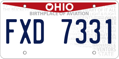 OH license plate FXD7331