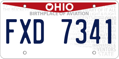 OH license plate FXD7341