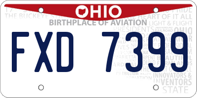 OH license plate FXD7399