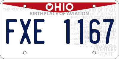 OH license plate FXE1167