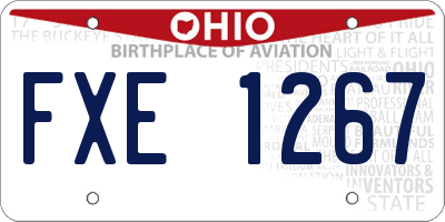 OH license plate FXE1267