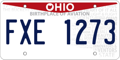 OH license plate FXE1273