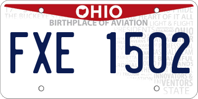 OH license plate FXE1502