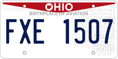 OH license plate FXE1507