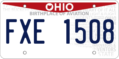 OH license plate FXE1508